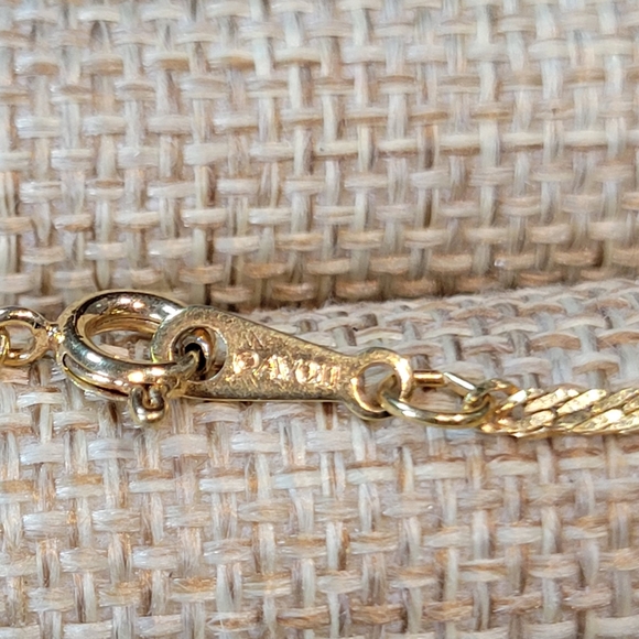 Vintage Avon Green & Icy Rhinestone Necklace 18" Long Chevron Costume Jewelry - Picture 3 of 12